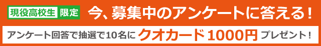 募集中のアンケートに答える