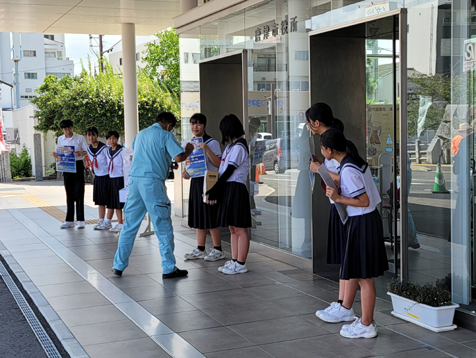 佐賀県　唐津市立第一中学校　生徒会のみなさん2