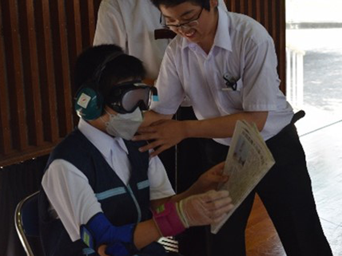 愛媛県　西条市立河北中学校　生徒会のみなさん2