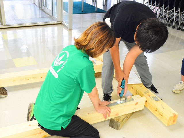 ひらめき☆ときめきサイエンス
「地震に強い建物の秘密 － 
木造住宅の壁の耐震強度を調べよう！」1